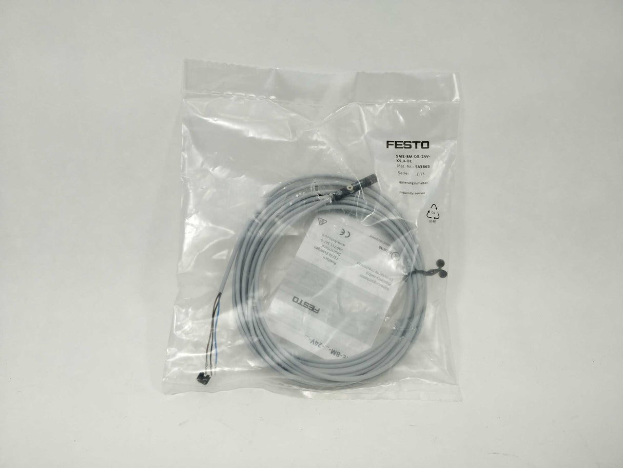 Festo 543863 SME-8M-DS-24V-K-5,0-OE Proximity Sensor