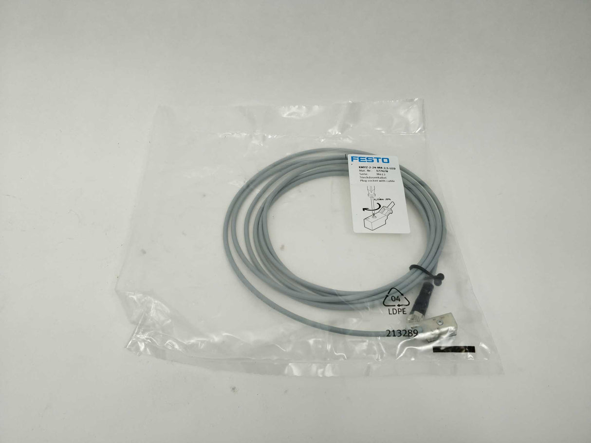 Festo 177678 KMYZ-2-24-M8-2,5-LED Connecting Cable