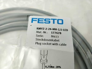 Festo 177678 KMYZ-2-24-M8-2,5-LED Connecting Cable