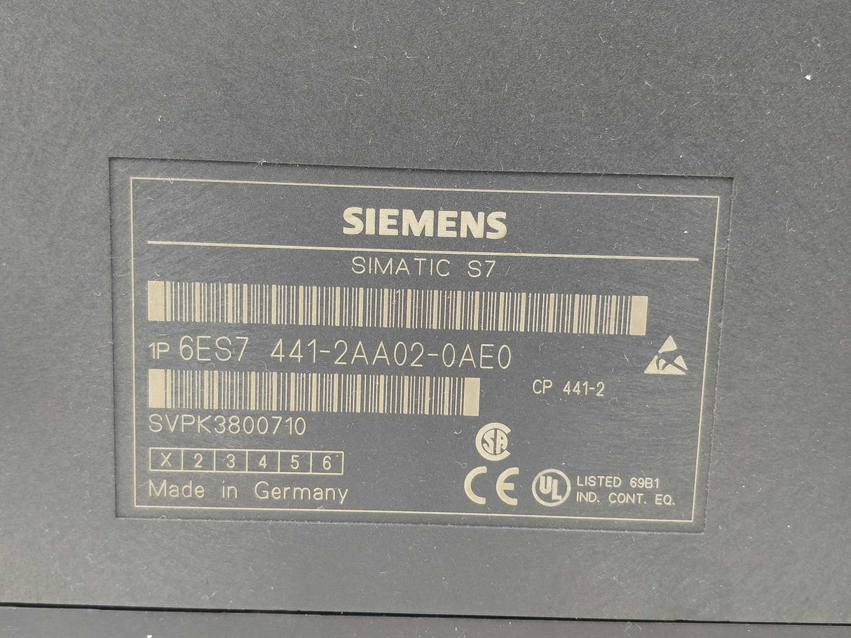 Siemens 6ES7441-2AA02-0AE0 & 2x 6ES7963-3AA00-0AA0 Interface Module IF963-X27