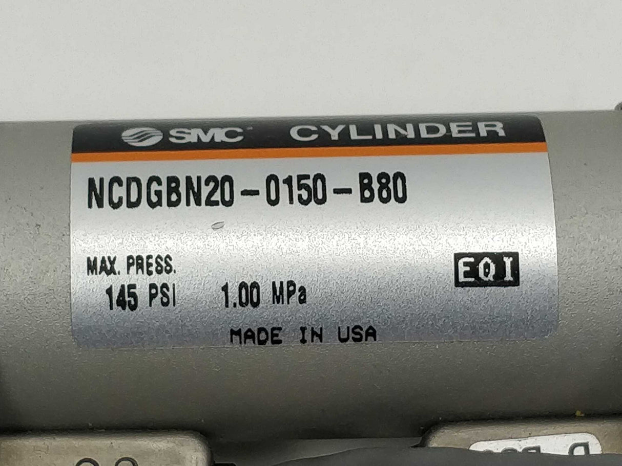 SMC NCDGBN20-0150-B80 Cylinder 145PSI 1.00MPa