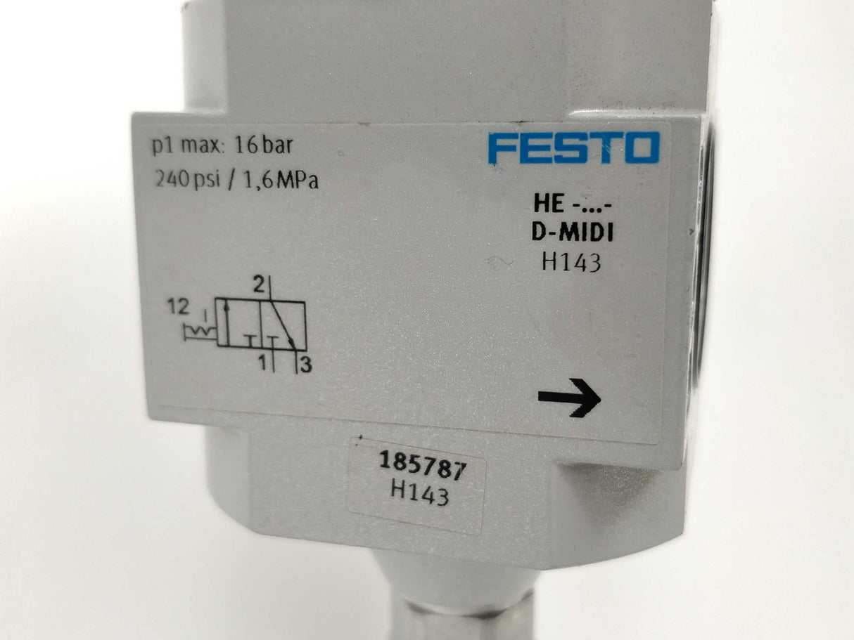 Festo 185787 HE-D-MIDI On/Off Valve