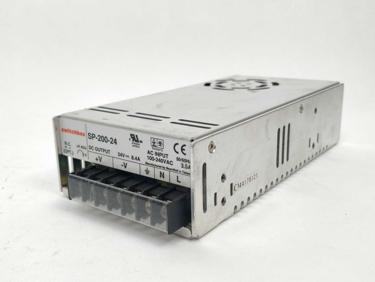 Switchbox SP-200-24 100-2240VAC. 24VDC 8.4A