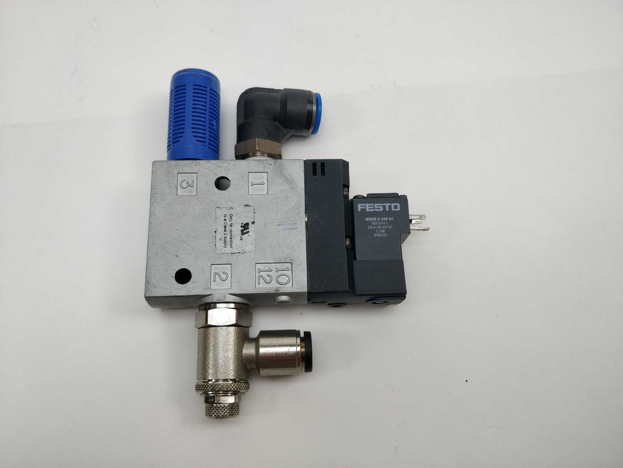 Festo 163165 CPE24-M1H-3GL-3/8 Solenoid Valve