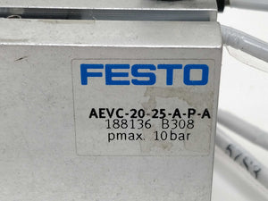 Festo 188136 AEVC-20-25-A-P-A & 2x 551375