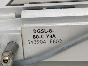 Festo 543904 DGSL-8-80-C-Y3A With 2x 551375 & 2x 548070