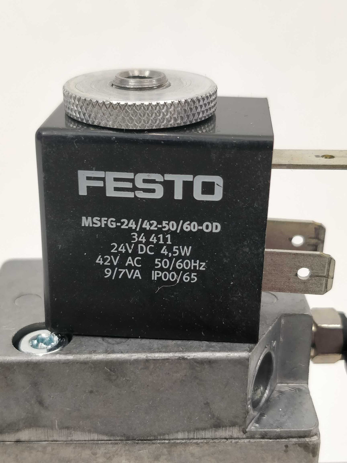 Festo 7959 MFH-3-1/4-S Solenoid valve & 34411 MSFG-24/42-50/60-OD