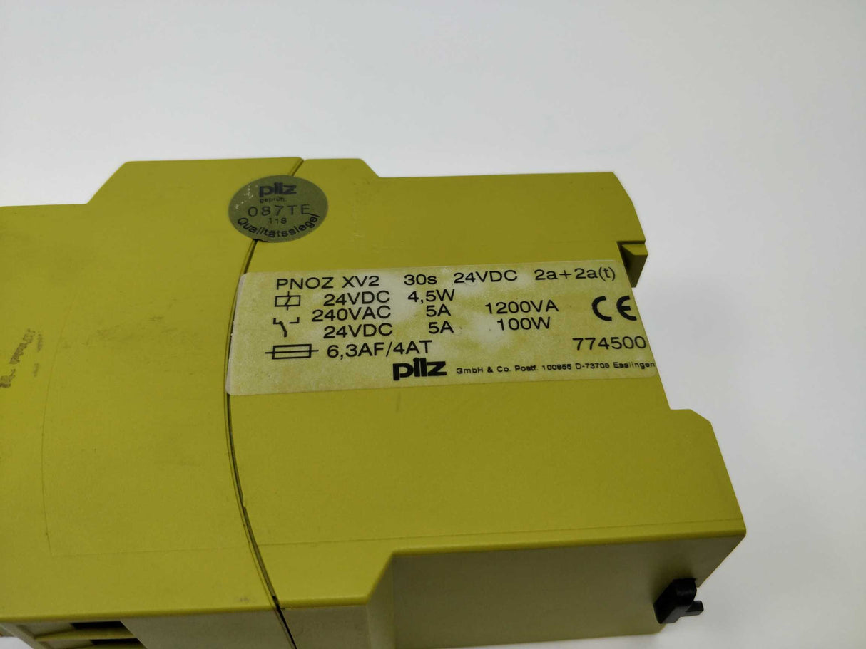 Pilz 774500 PNOZ XV2 30s 24VDC 2a+2a(t) Safety relay