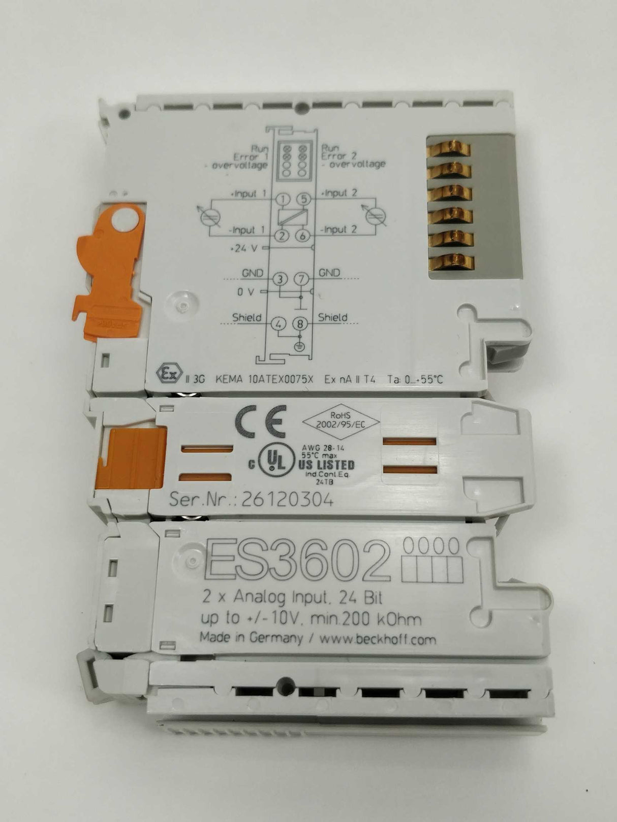 Beckhoff ES3602 2xAnalog input 24 Bit