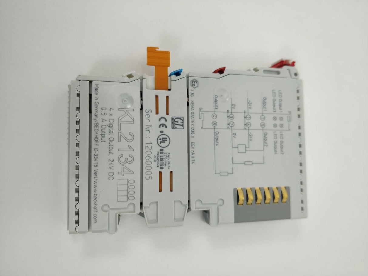 Beckhoff KL2134 4 x Digital Output 24V DC 0.5A Output