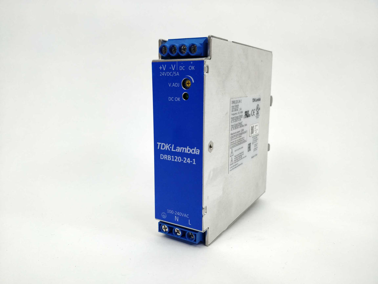 TDK-Lambda DRB120-24-1 Powers Supply 100-240VAC 1.5A 50 / 60Hz 120W