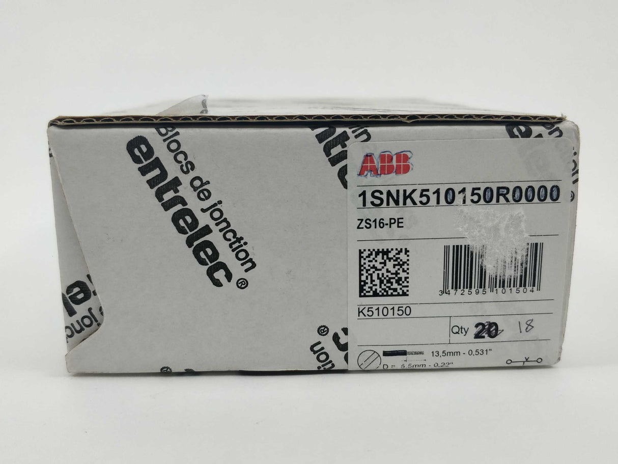 ABB 1SNK510150R0000 ZS16-PE 16 Pcs.