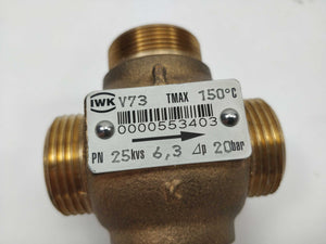 IWKA 1321925 V73 TMAX 150ºC. 25 PN. 6,3 Kvs. 20 bar.