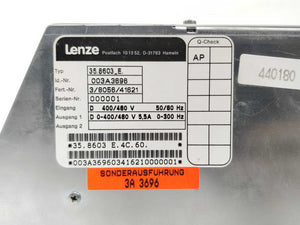 LENZE 003A3696 35.8603_E. Frequency drive