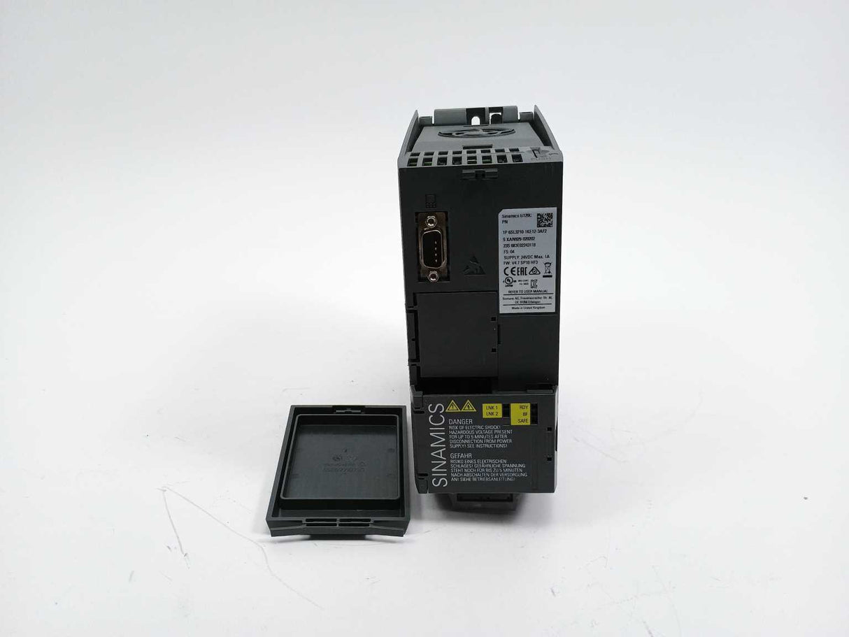 Siemens 6SL3210-1KE12-3AF2 Sinamics G120C w/ 6ES7954-8LC02-0AA0 memory card