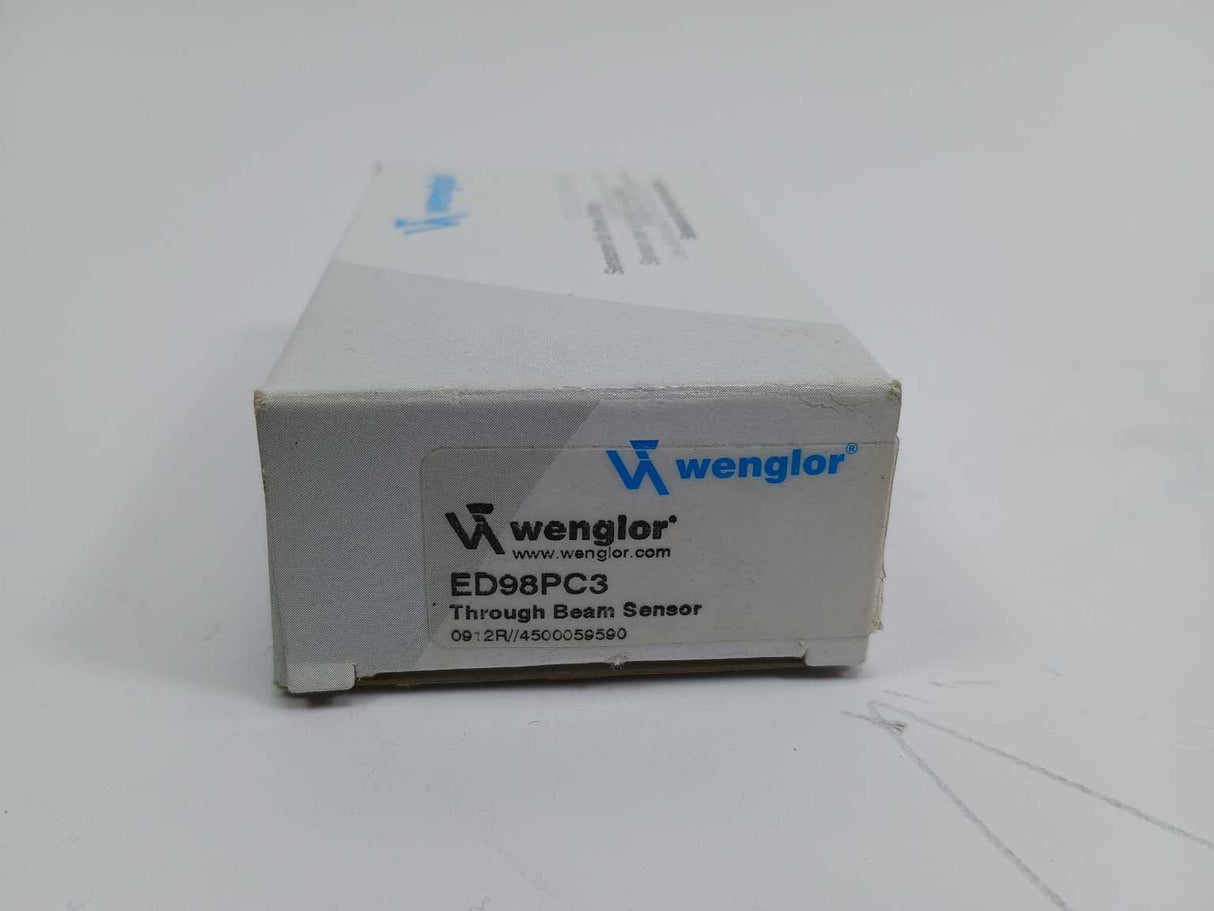 Wenglor ED98PC3 Through Beam Sensor w/ 2 Pcs. MUTTER-M18-E003 Hex Nut M18