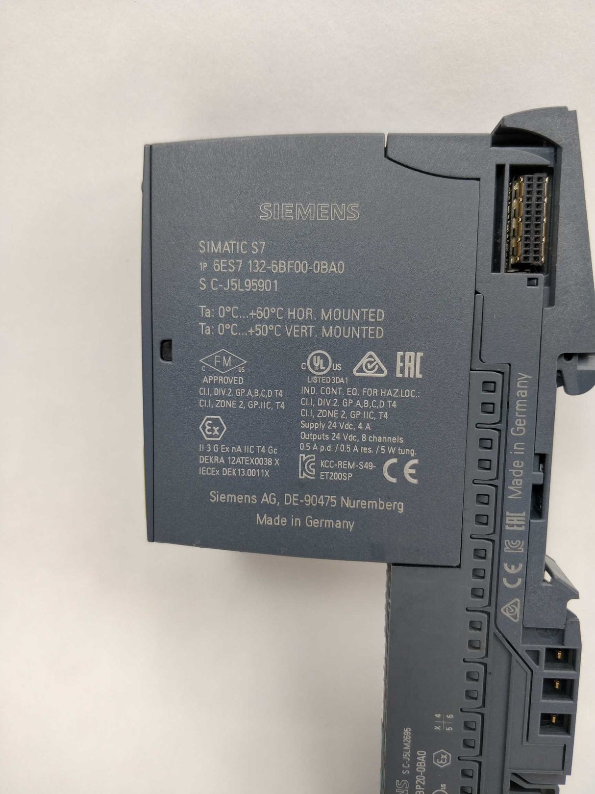 Siemens 6ES7132-6BF00-0BA0 SIMATIC ET 200SP + 6ES7193-6BP20-0BA0