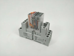 ABB 1SVR405613R3000 CR-M230AC4 relay with 1SVR405651R3000 socket