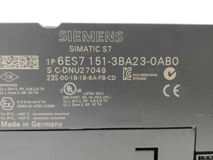 Siemens 6ES7151-3BA23-0AB0 IM 151-3 PN