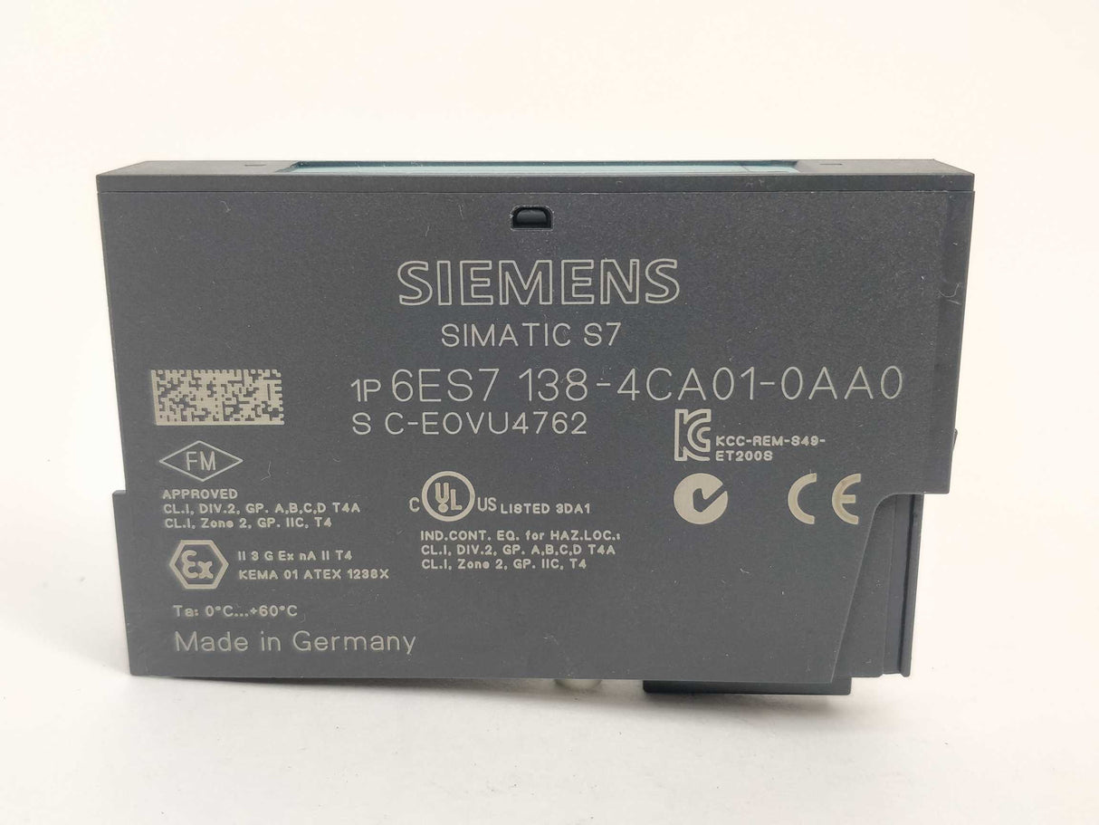 Siemens 6ES7138-4CA01-0AA0 SIMATIC DP PM-E power module & 6ES7193-4CD20-0AA0