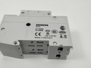 Siemens 5SX25 Miniature Circuit Breaker C10 A