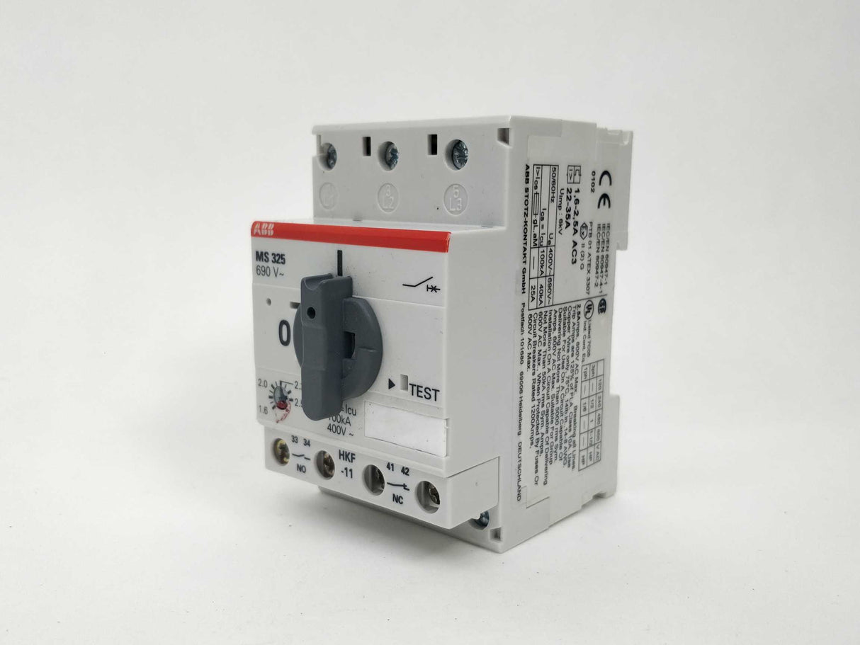 ABB MS325 690V Motor Starter 1,6-2,5A