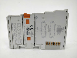 Beckhoff EL3154 4-Channel analog Input, single ended.