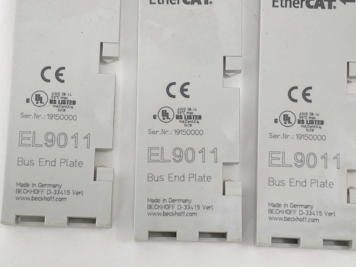 Beckhoff EL9011 EtherCAT 3 Pcs