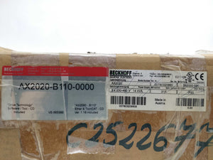 Beckhoff AX2020-B110-0000 AX2020 Servo Drive 20A & CDs