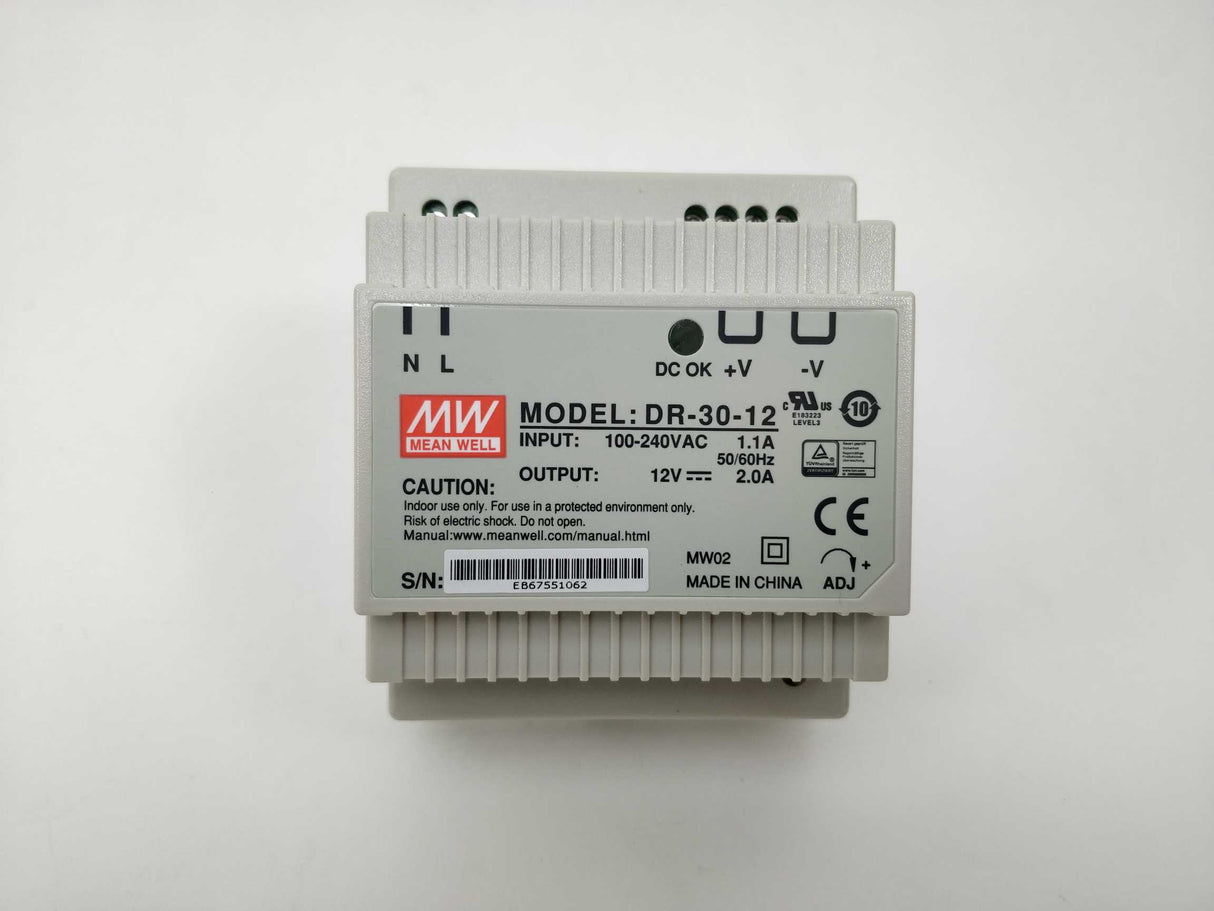 Mean Well DR-30-12 Power supply output: 12V 2.0A