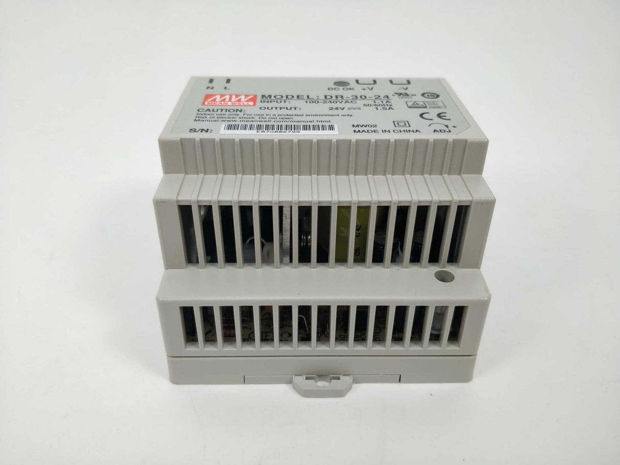 Mean Well DR-30-24 Power supply output: 24V 1.5A