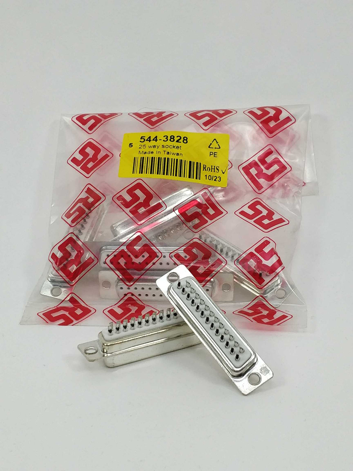 Sub-D 544-3828 25 way Socket, Quantity: 5 Pcs