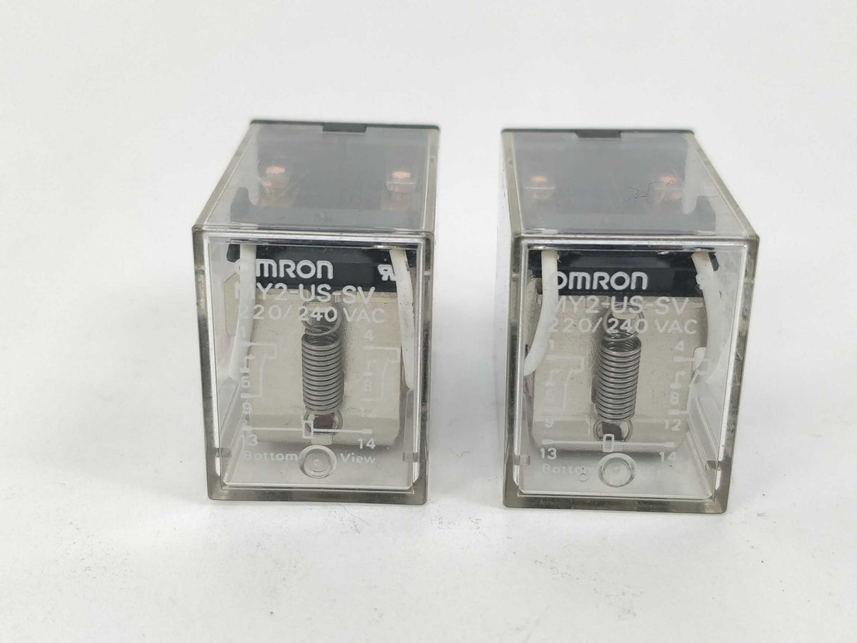 OMRON MY2-US-SV Relay 28VDC 220/240 VAC