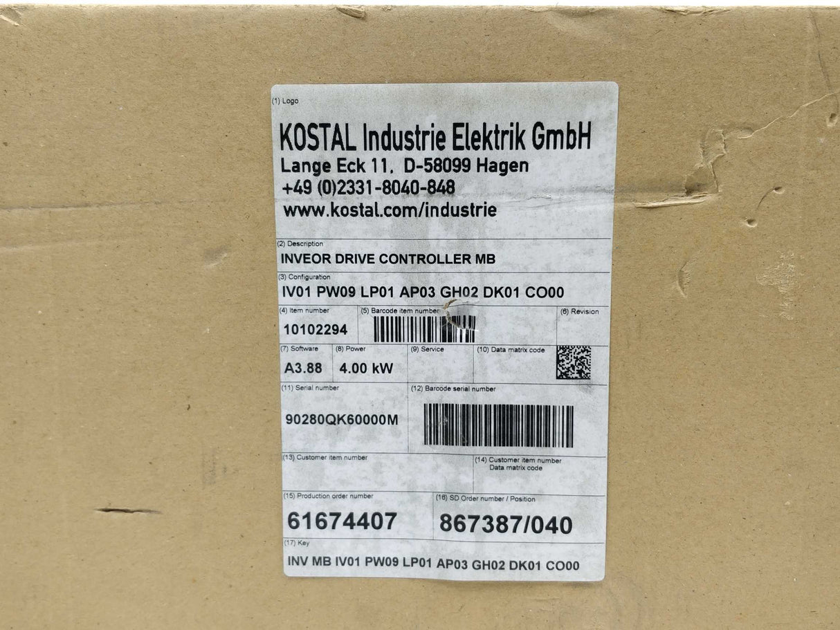 KOSTAL 10102294 IV01 PW09 LP01 AP03 GH02 DK01 CO00