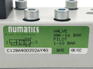 NUMATICS C12BA4002026Y40 With 219-217A & 228-774A