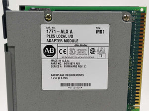 AB 1771-ALX Adapter Module, REV. M01, SER A, REV/FW C