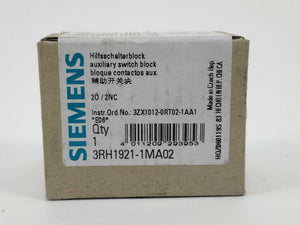 Siemens 3RH1921-1MA02 Auxiliary Switch Block