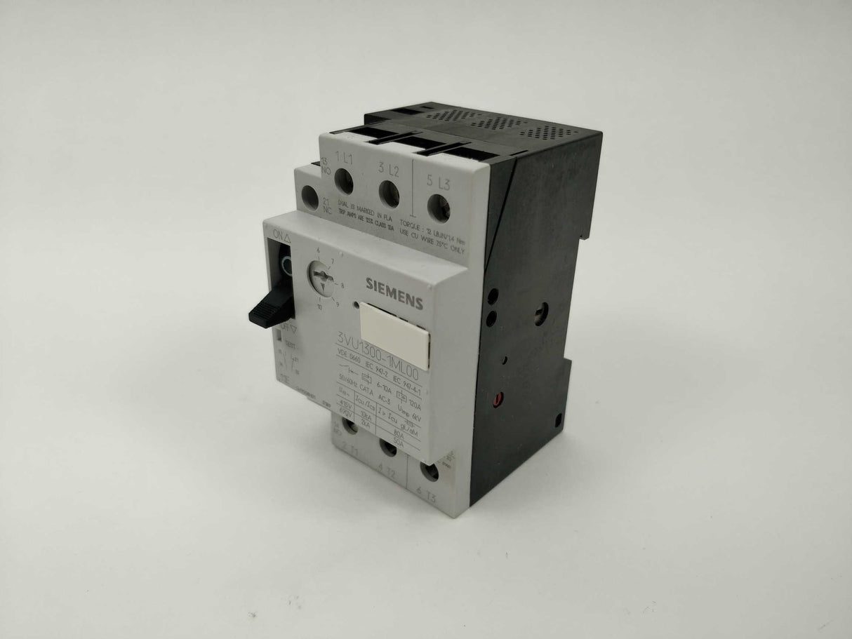 Siemens 3VU1300-1ML00 CIRCUIT-BREAKER. 6-10A