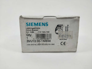 Siemens 3VU1300-1ME00 Circuit Breaker. 0.4-0.6A