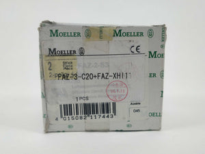 MOELLER FAZ-3-C20 with FAZ-XHI11 Circuit Breaker