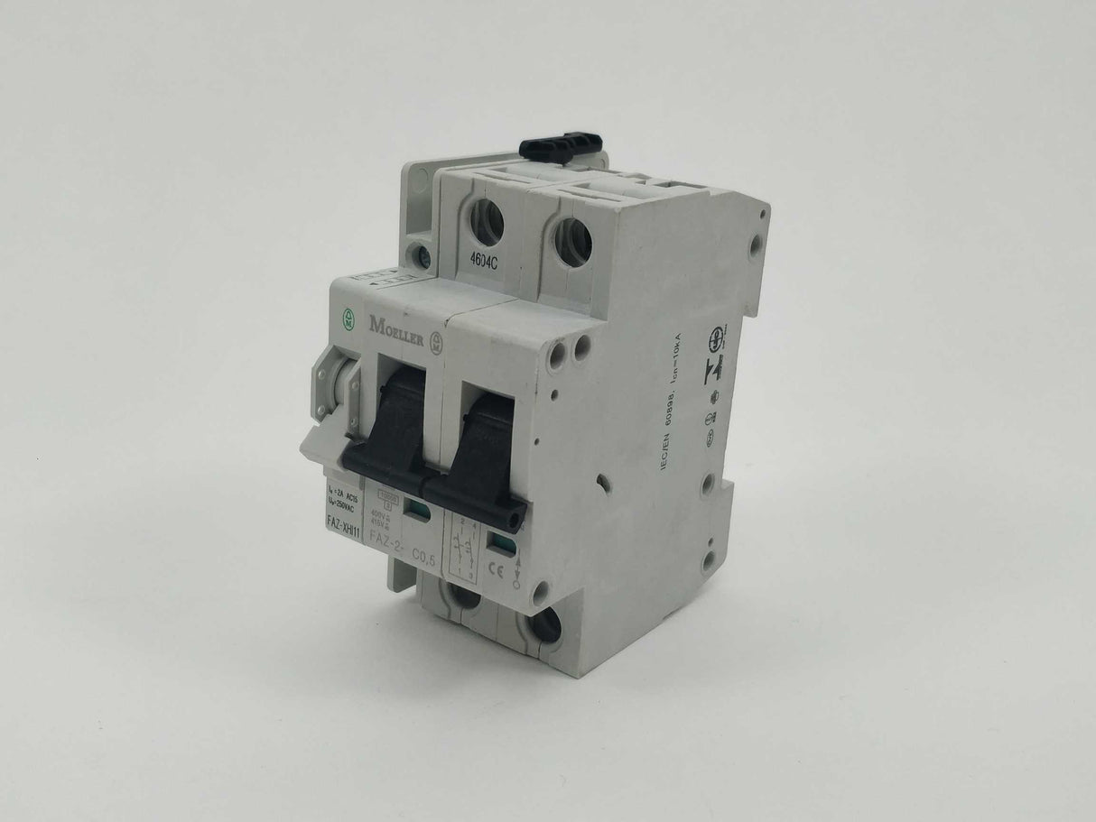 MOELLER FAZ-2-C0,5 with FAZ-XHI11 Circuit Breaker