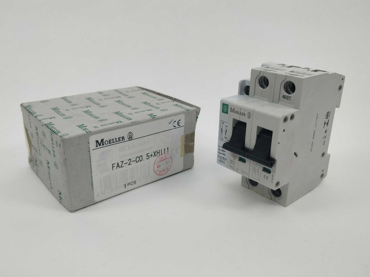 MOELLER FAZ-2-C0,5 with FAZ/FIP-XHI11 circuit breaker