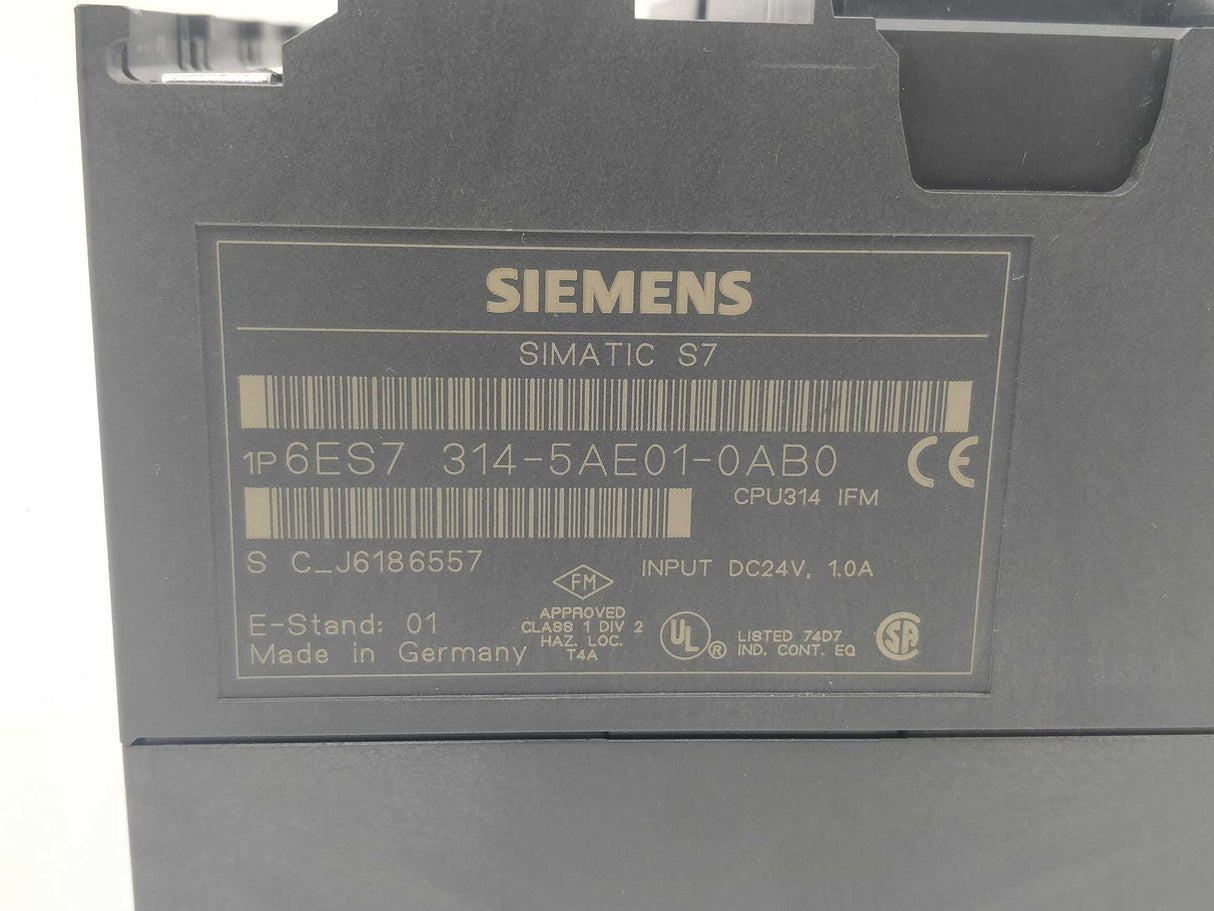 Siemens 6ES7314-5AE01-0AB0 Compact CPU with MPI