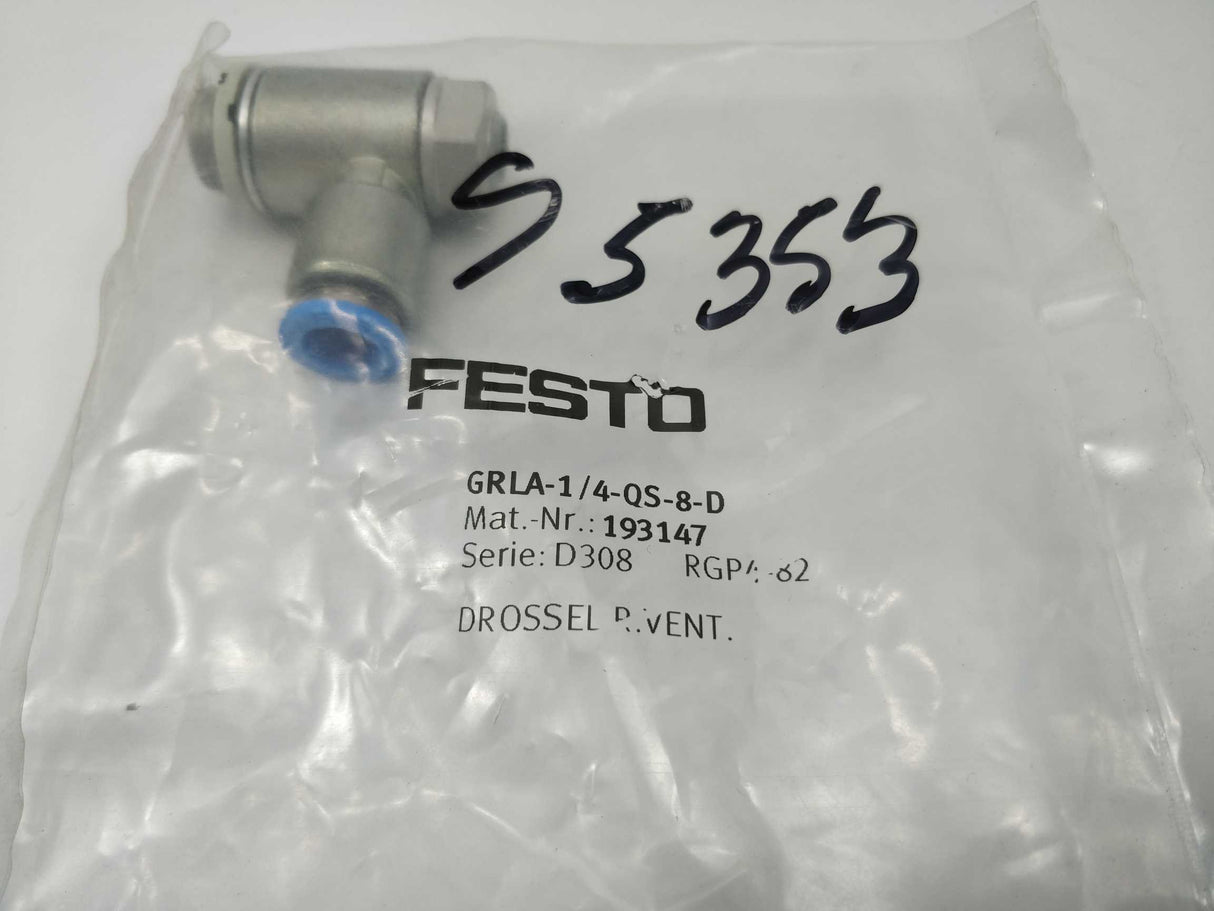 Festo 193147 One-way flow control valve