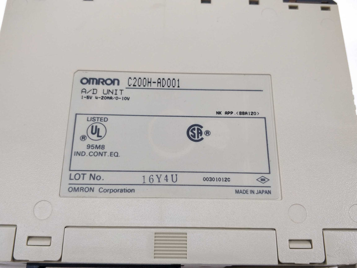 OMRON C200H-AD001 A/D Unit