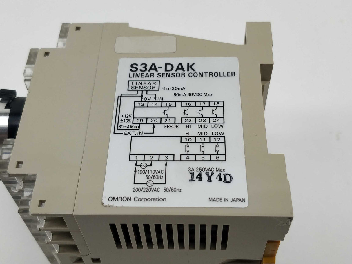 OMRON S3A-DAK Linear Sensor Controller