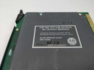 AB 1771-OB DC Output module, 12-24V with 1771-WC SER. B