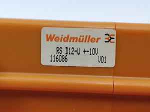 Weidmüller 116086 RS D12-U +-10V AD Converter