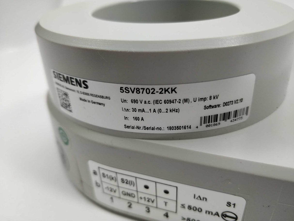 Siemens 5SV8702-2KK Summation current transformer type B