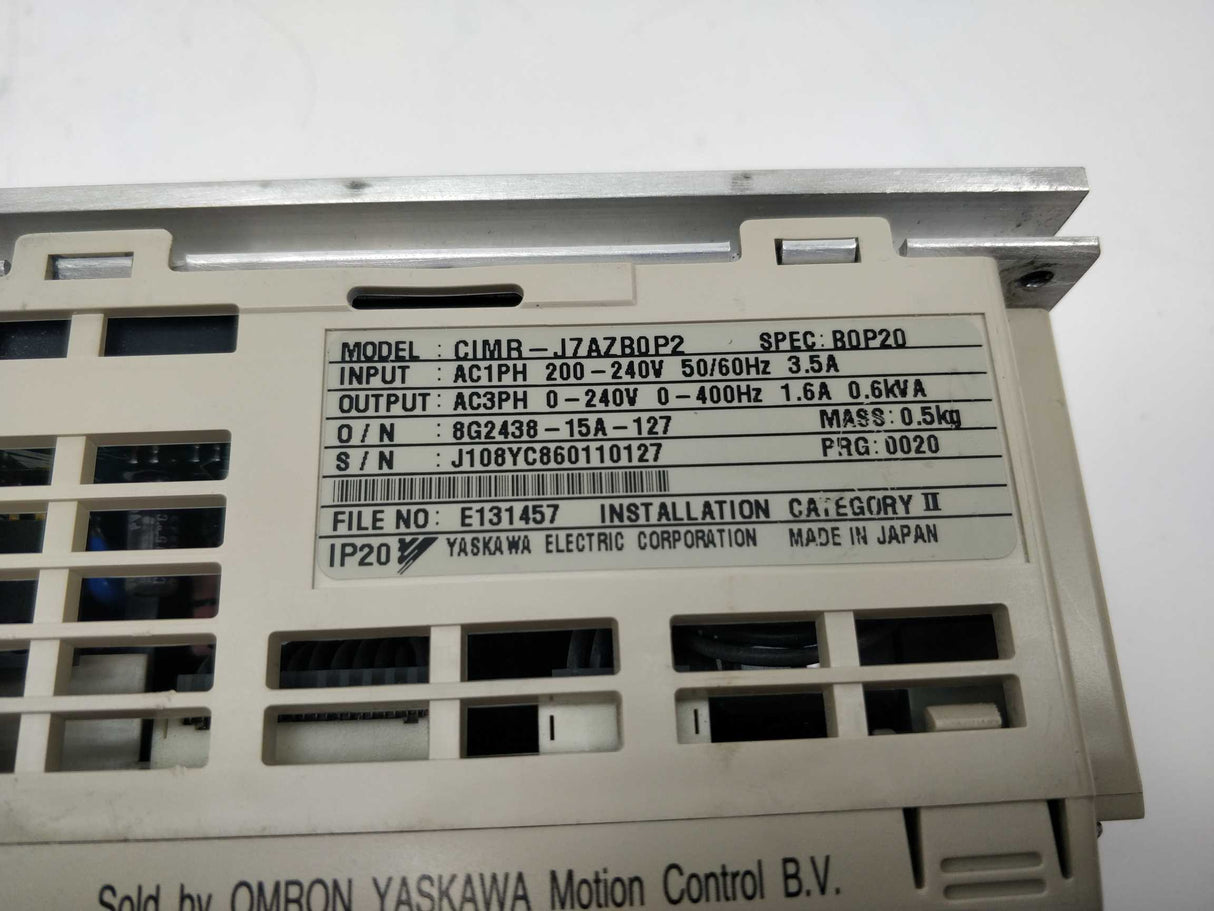 OMRON CIMR-J7AZB0P2 VS mini J7 Inverter 200V Single Phase 0.25kW